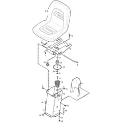 PARK 340 MWX - 2015-2017 - 2F6130620/S15 - Stiga Front Mower Seat Diagram