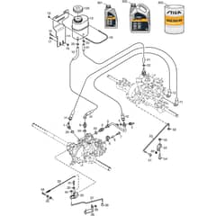 PARK 340 MX - 2015 - 2F6130520/S15 - Stiga Front Mower Transmission 02 Diagram