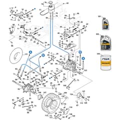 PARK 340 PWX - 2018-2019 - 2F6130621/S18 - Stiga Front Mower Transmission Diagram