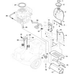 PARK 345 PWX - 2021 - 2F6130535/ST1 - Stiga Front Mower Engine Diagram