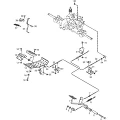 PARK 520 DP - 2014-2015 - 13-6318-31 - Stiga Front Mower Foot Controls Diagram