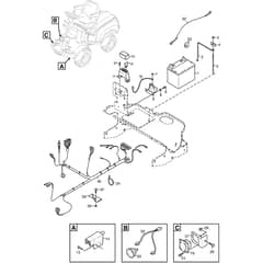 PARK 520 DP - 2016-2017 - 2F6226281/S16 - Stiga Front Mower Electric Parts Diagram