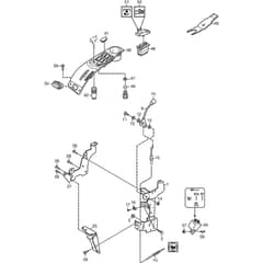 PARK 520 DP - 2016-2017 - 2F6226281/S16 - Stiga Front Mower Hand Controls Diagram