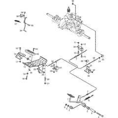 PARK 520 L - 2014 - 13-6311-12 - Stiga Front Mower Foot Controls Diagram
