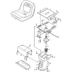 PARK 520 L - 2014 - 13-6311-12 - Stiga Front Mower Seat Diagram
