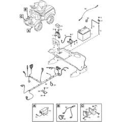 PARK 520 P - 2015-2020 - 2F6220610/S15 - Stiga Front Mower Electric Parts Diagram