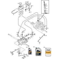 PARK 540 DPX - 2014-2015 - 13-6319-31 - Stiga Front Mower Transmission 02 Diagram