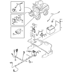 PARK 540 LPX - 2014 - 13-6381-11 - Stiga Front Mower Electric Parts Diagram