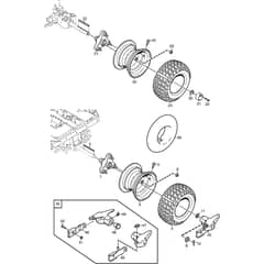 PARK 540 LPX - 2014-2015 - 13-6381-31 - Stiga Front Mower Wheel Diagram
