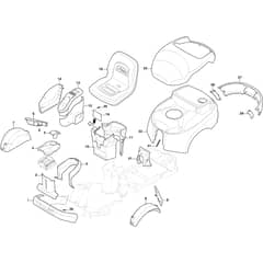 PARK 540 PX - 2021 - 2F6230545/ST1P - Stiga Front Mower Body Diagram
