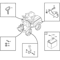 PARK 620 W - 2014 - 13-6310-12 - Stiga Front Mower Assembly Parts Diagram