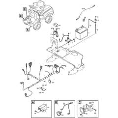PARK 620 PW - 2014 - 13-6380-11 - Stiga Front Mower Electric Parts Diagram