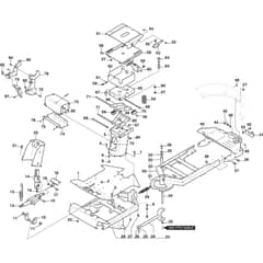 PARK 700 W - 2025 - 2F6220845/ST1 - Stiga Front Mower Frame Diagram