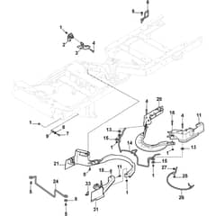 PARK 720 W - 2016-2018 - 2F6020621/S16 - Stiga Front Mower Belt Protection Diagram