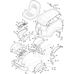 PARK 720 W - 2016-2018 - 2F6020621/S16 - Stiga Front Mower Body Diagram