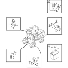 PARK 740 PWX - 2014 - 13-6317-12 - Stiga Front Mower Assembly Parts Diagram