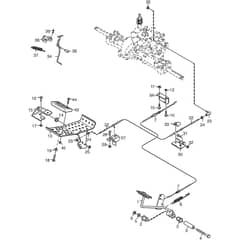 PARK 740 PWX - 2014 - 13-6317-12 - Stiga Front Mower Foot Controls Diagram