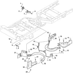 PARK 740 PWX - 2014-2015 - 13-6317-32 - Stiga Front Mower Belt Protection Diagram
