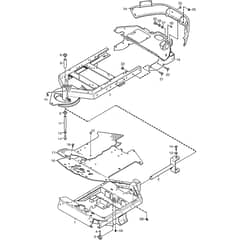 PARK 740 WX - 2014 - 13-6373-12 - Stiga Front Mower Frame Diagram