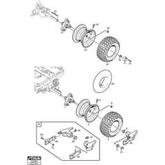 PARK 740 WX - 2014 - 13-6373-12 - Stiga Front Mower Wheel Diagram