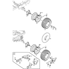 PARK PRO 340 X - 2015 - 13-6269-31 - Stiga Front Mower Wheel Diagram