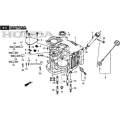 PARK PRO 540 IX - 2020-2021 - 2F6430831/ST1 - Stiga Front Mower Crankcase Diagram