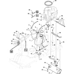 PARK PRO 540 IX - 2020-2021 - 2F6430831/ST1 - Stiga Front Mower Engine Diagram