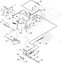 PARK PRO 540 IX - 2020-2021 - 2F6430831/ST1 - Stiga Front Mower Foot Controls Diagram