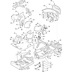 PARK PRO 740 IOX - 2015-2019 - 13-6491-11 - Stiga Front Mower Frame Diagram