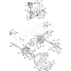 PARK PRO 740 IOX - 2015-2019 - 13-6491-11 - Stiga Front Mower Transmission 01 Diagram