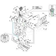 PARK PRO 900 AWX - 2022-2024 - 2F6430931/ST2P - Stiga Front Mower Hydraulic Lift Diagram