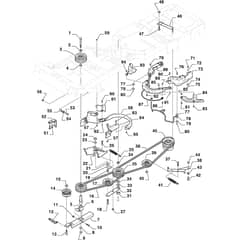 PARK PRO 900 WX - 2022-2024 - 2F6430831/ST2P - Stiga Front Mower PTO Diagram