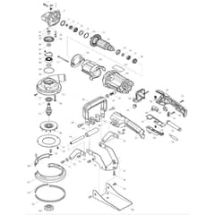 Makita PC5001C - Concrete Planer 125mm - Power Tool Diagram