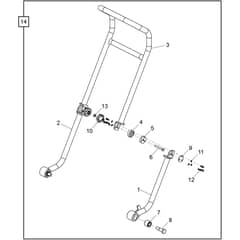 Belle PCLX 13-33 - Folding Handle Assembly
