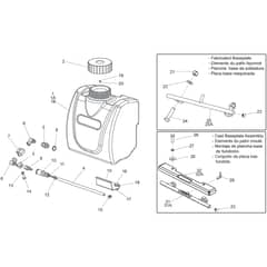Belle PCLX 320 - 400 - Water Bottle Kit (From 099492)