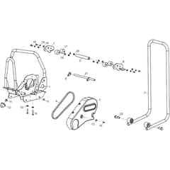 Belle PCLX 32 32S & 40 - Bedplate Assembly