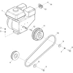 Belle PCX 20-45 & 20-50 - Engine and Drive Kit (Honda)
