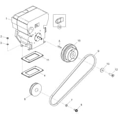Belle PCX 20-45 & 20-50 - Engine and Drive Kit (Hatz)