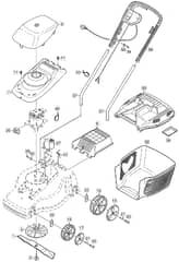 PERFORMANCE POWER 350 - 2002 - 12-4511-80 - Mountfield Rotary Mower Main Assembly Diagram