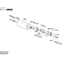 17S Petrol Cylinder Mower Rear Roller Assembly - 3 616 C04 A72