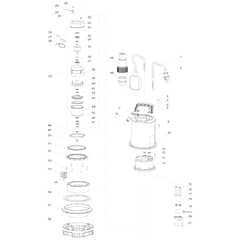 Makita PF0403 - Submersible Pump - Power Tool Diagram