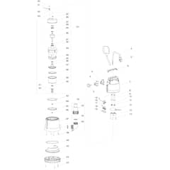 Makita PF0800 - Submersible Pump - Power Tool Diagram