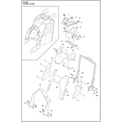 Husqvarna PG 6 DR - 970604103 - Chassis Upper
