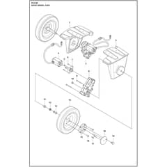 Husqvarna PG 6 DR - 970604103 - Drive Wheel Assy