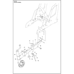 Husqvarna PG 6 XR - 970604403 - Support Wheel