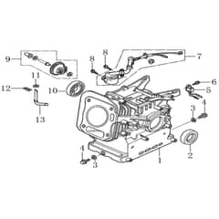 PGE 25 DCS -  - Efco Generator Crankcase Diagram