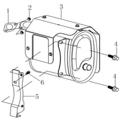 PGE 25 DCS -  - Efco Generator Muffler Diagram