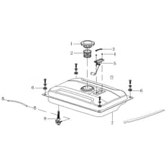 PGE 25 DCS -  - Efco Generator Tank Diagram