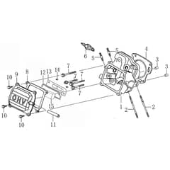 PGE 35 DCS -  - Efco Generator Cylinder Head Diagram
