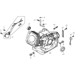 PGE 65 DCS -  - Efco Generator Crankcase Diagram